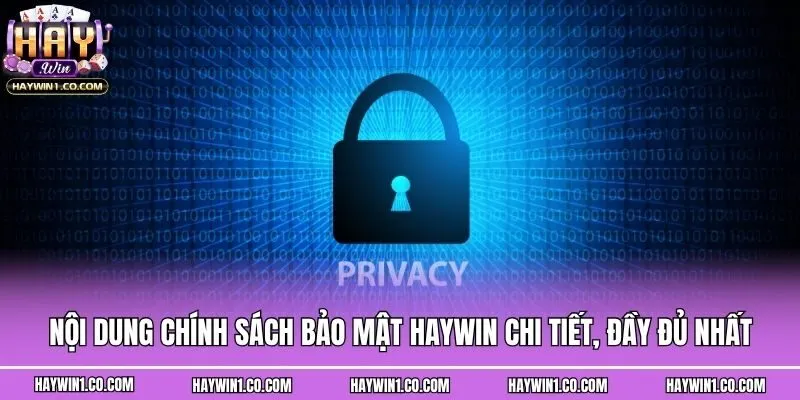 Nội dung chính sách bảo mật Haywin chi tiết, đầy đủ nhất